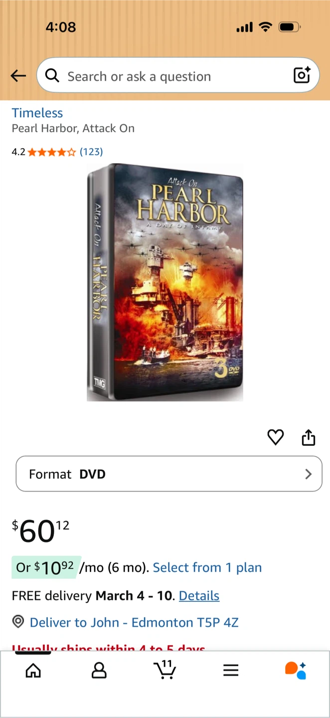 Attack on Pearl Harbor: A Day of Infamy 3-DVD Set - photo 4