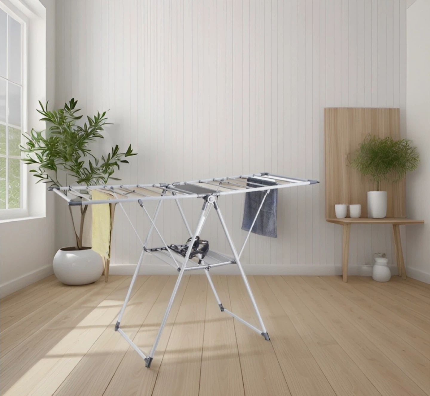 Foldable Clothes Drying Rack
