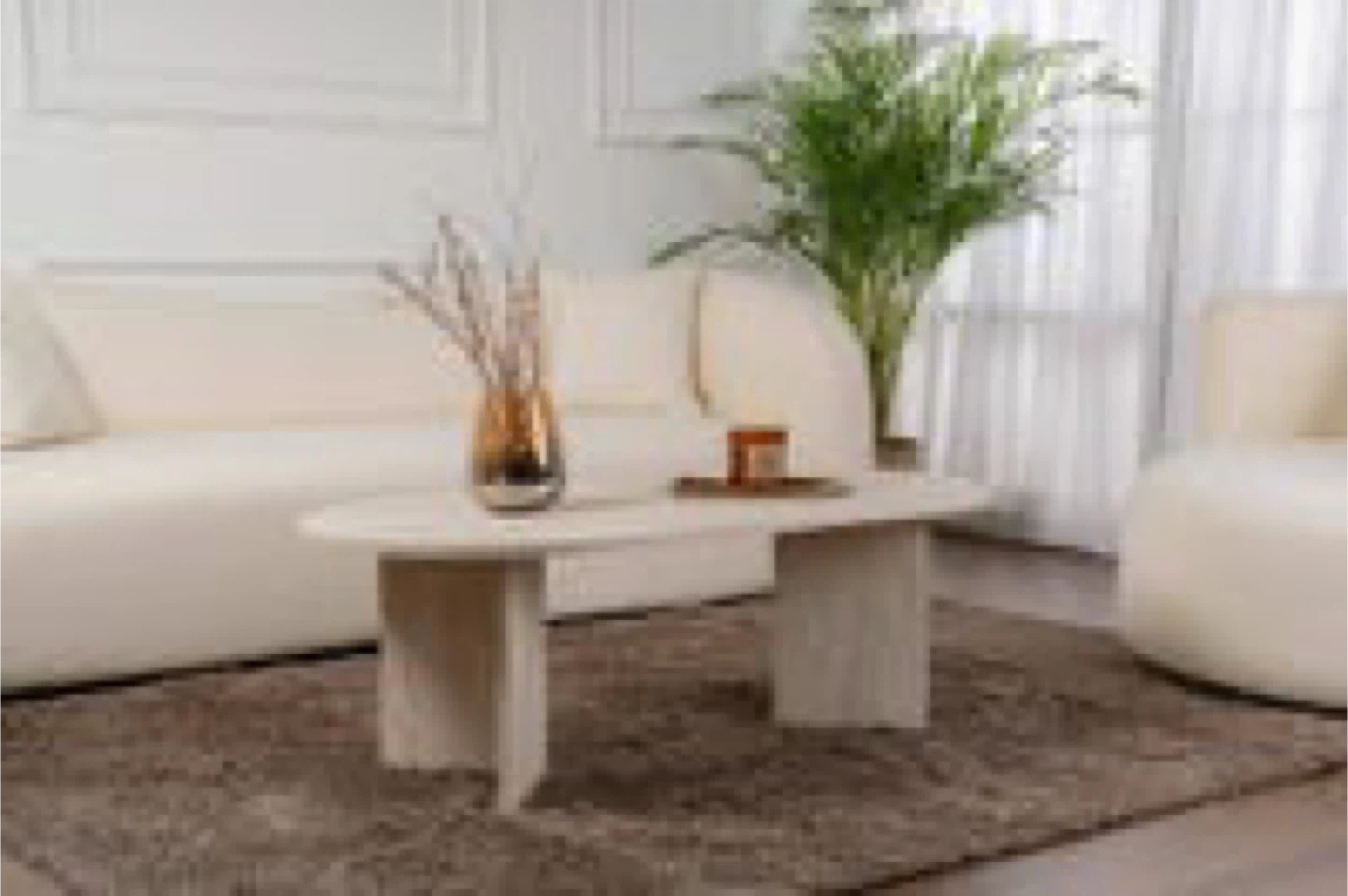Modern Oval Coffee Table