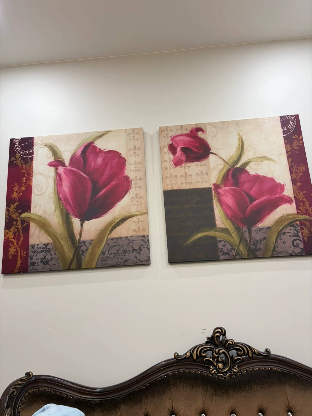 Set of 2 Floral Canvas Wall Art - photo 3