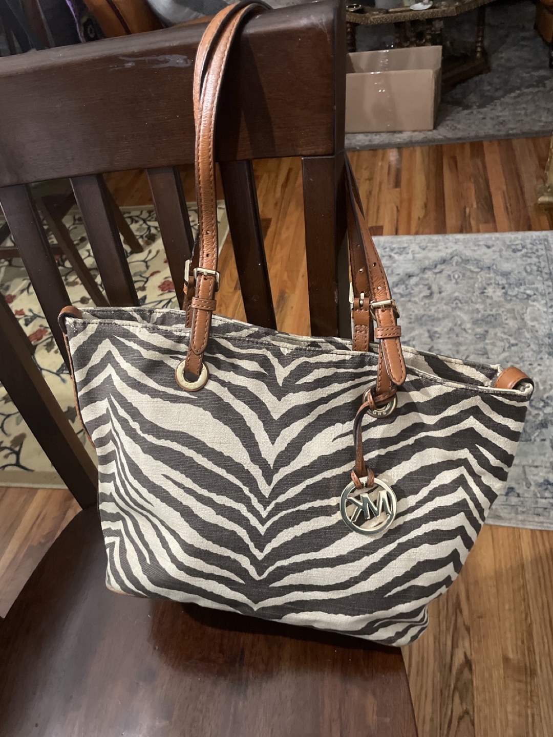 Michael Kors Zebra Print Tote Bag