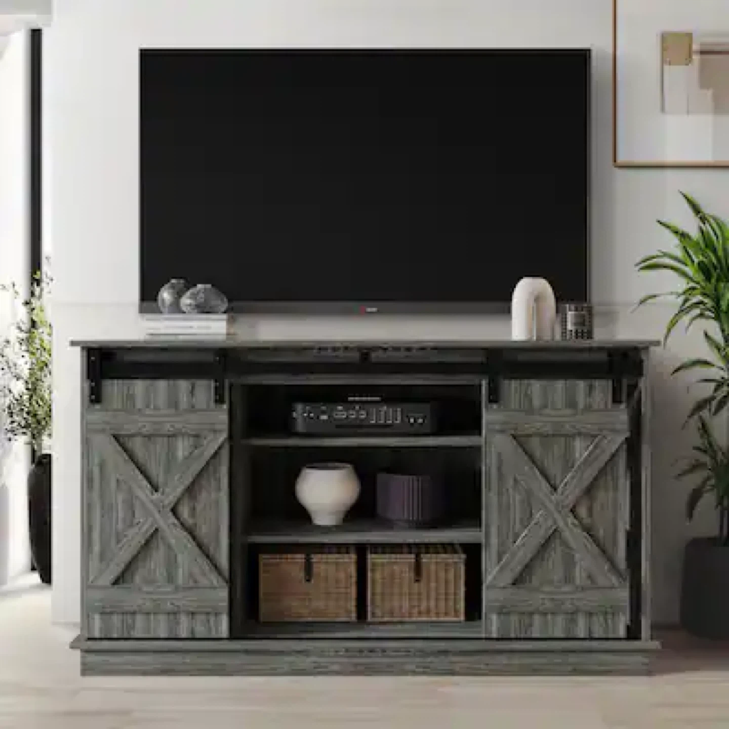 Rustic Barn Door TV Stand - photo 3