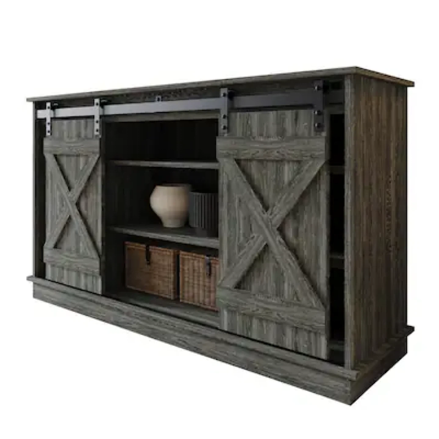 Rustic Barn Door TV Stand - photo 5