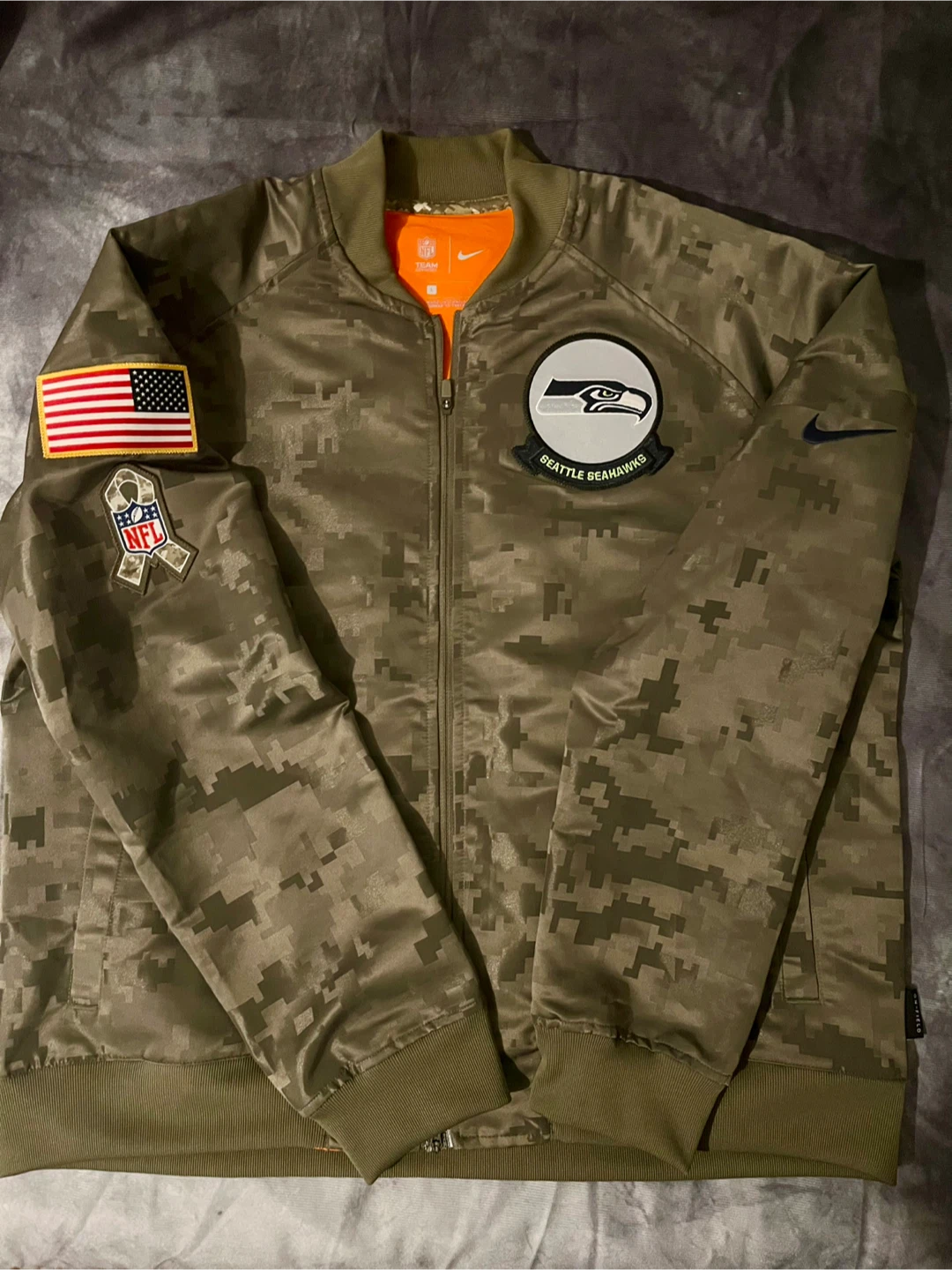 Nike Seattle Seahawks Salute to Service Camo Jacket Size L. - photo 3