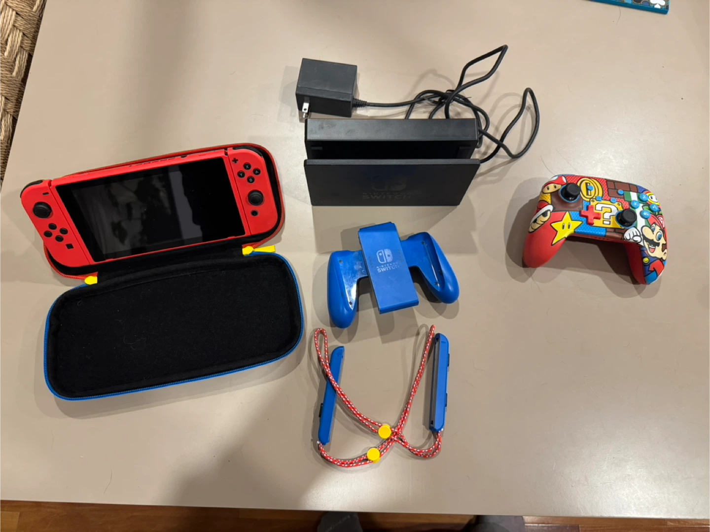 Mario Edition Nintendo Switch Console with docks and controller - photo 2