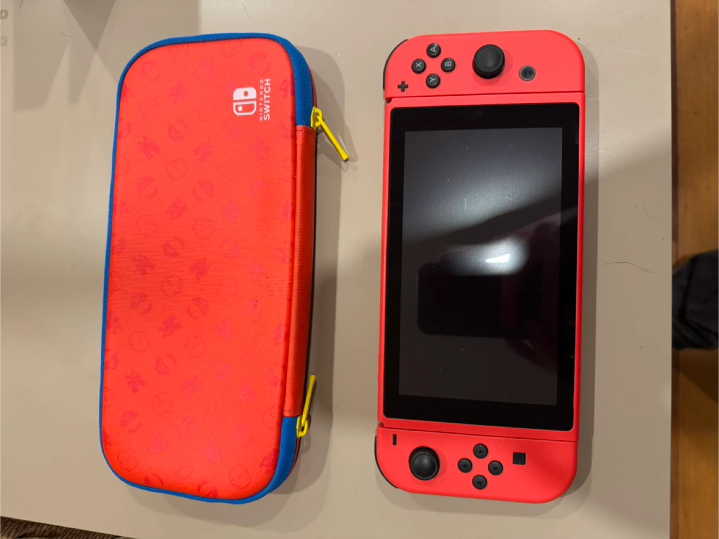 Mario Edition Nintendo Switch Console with docks and controller