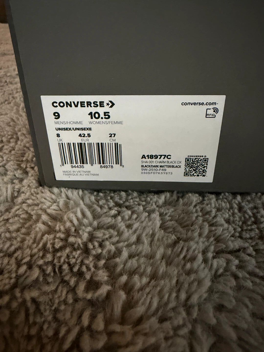 Converse Men's Shai 001 Basketball Shoes - Black, Size 9 - photo 3