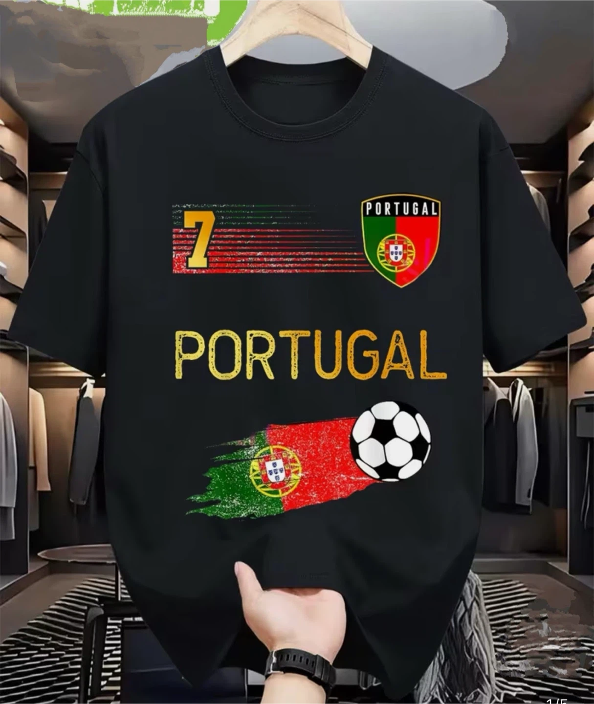 Portugal Football Jersey T-Shirt - photo 2