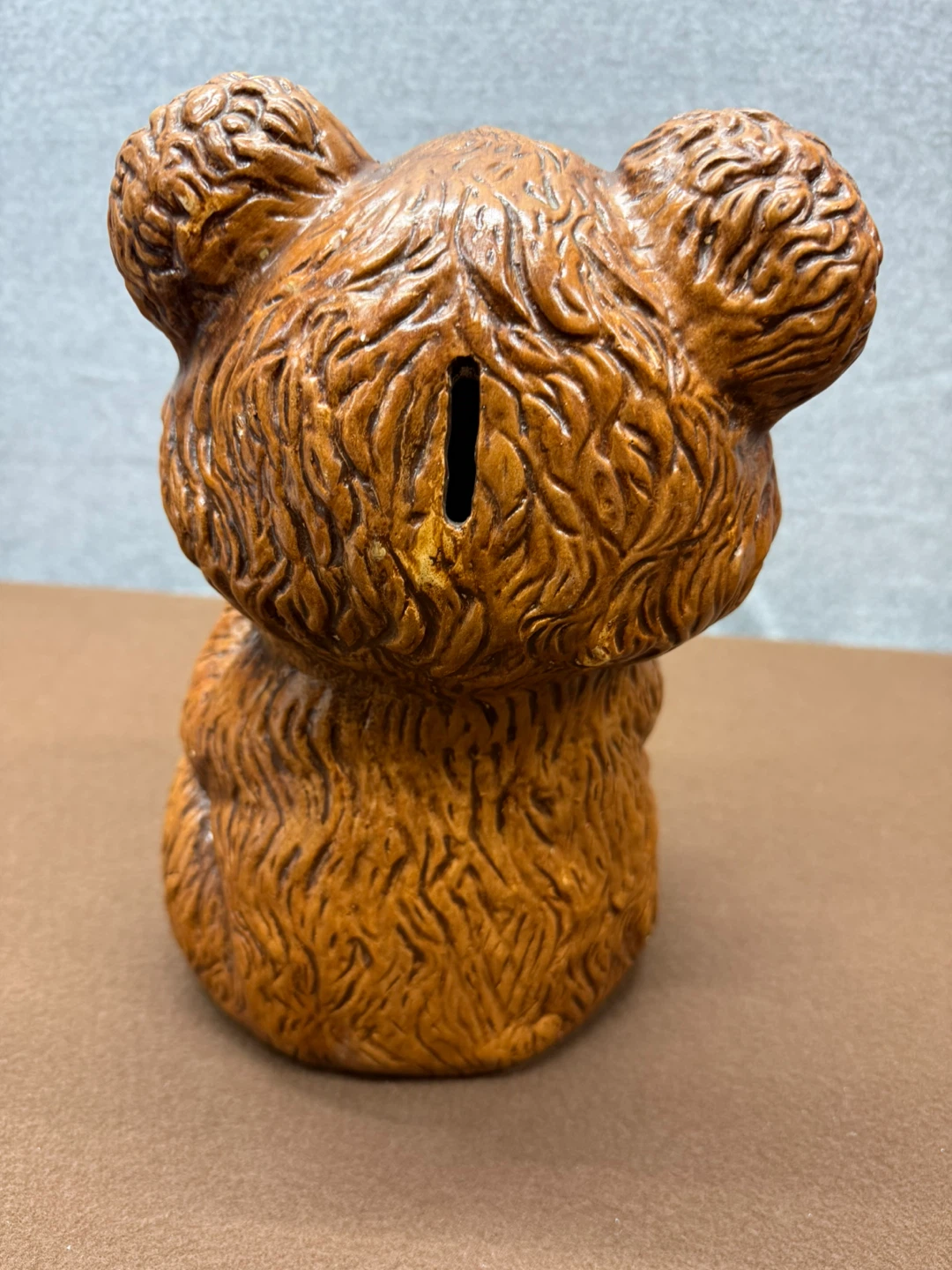Vintage Ceramic Bear Coin Bank - photo 5