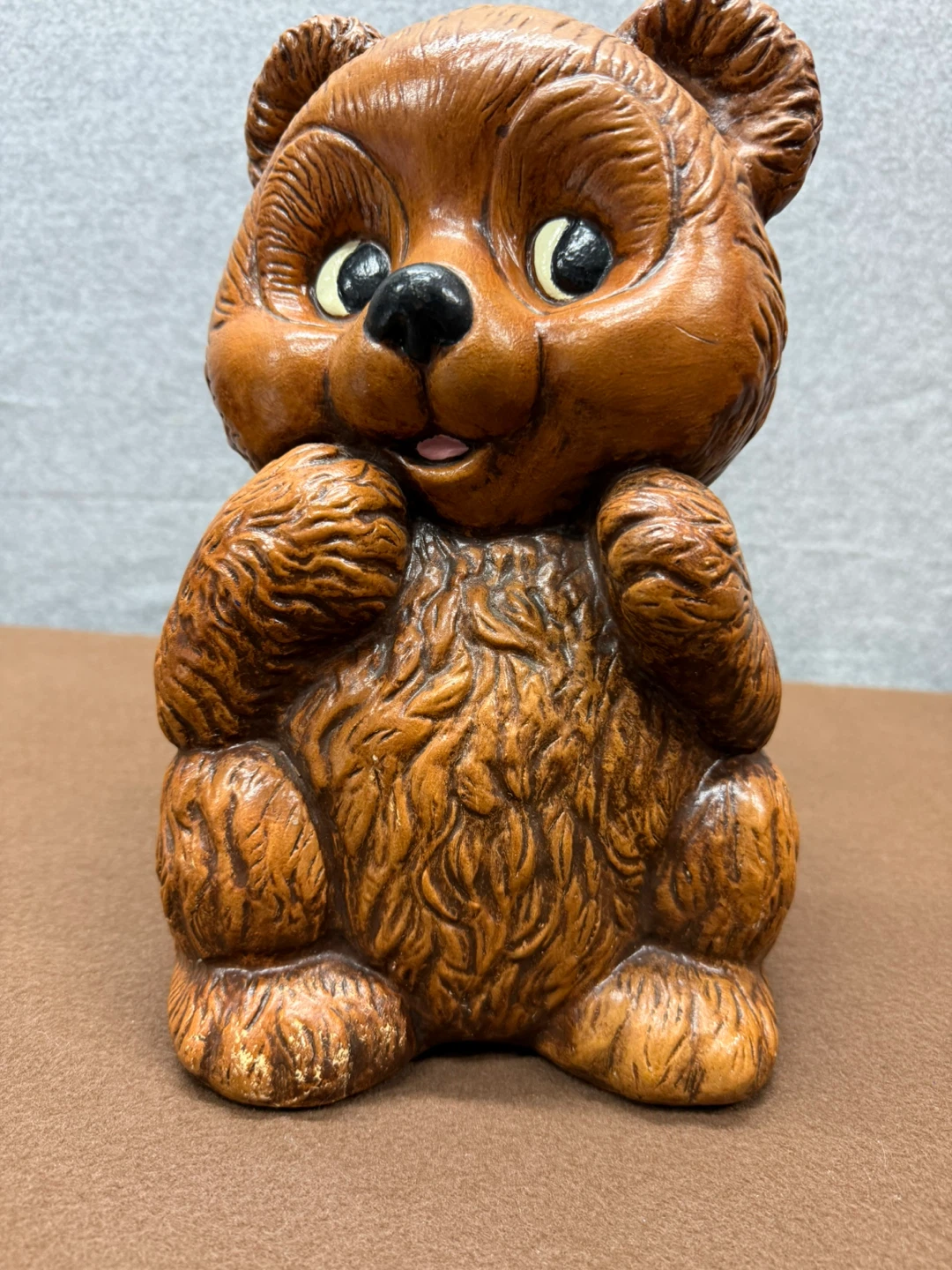 Vintage Ceramic Bear Coin Bank - photo 2