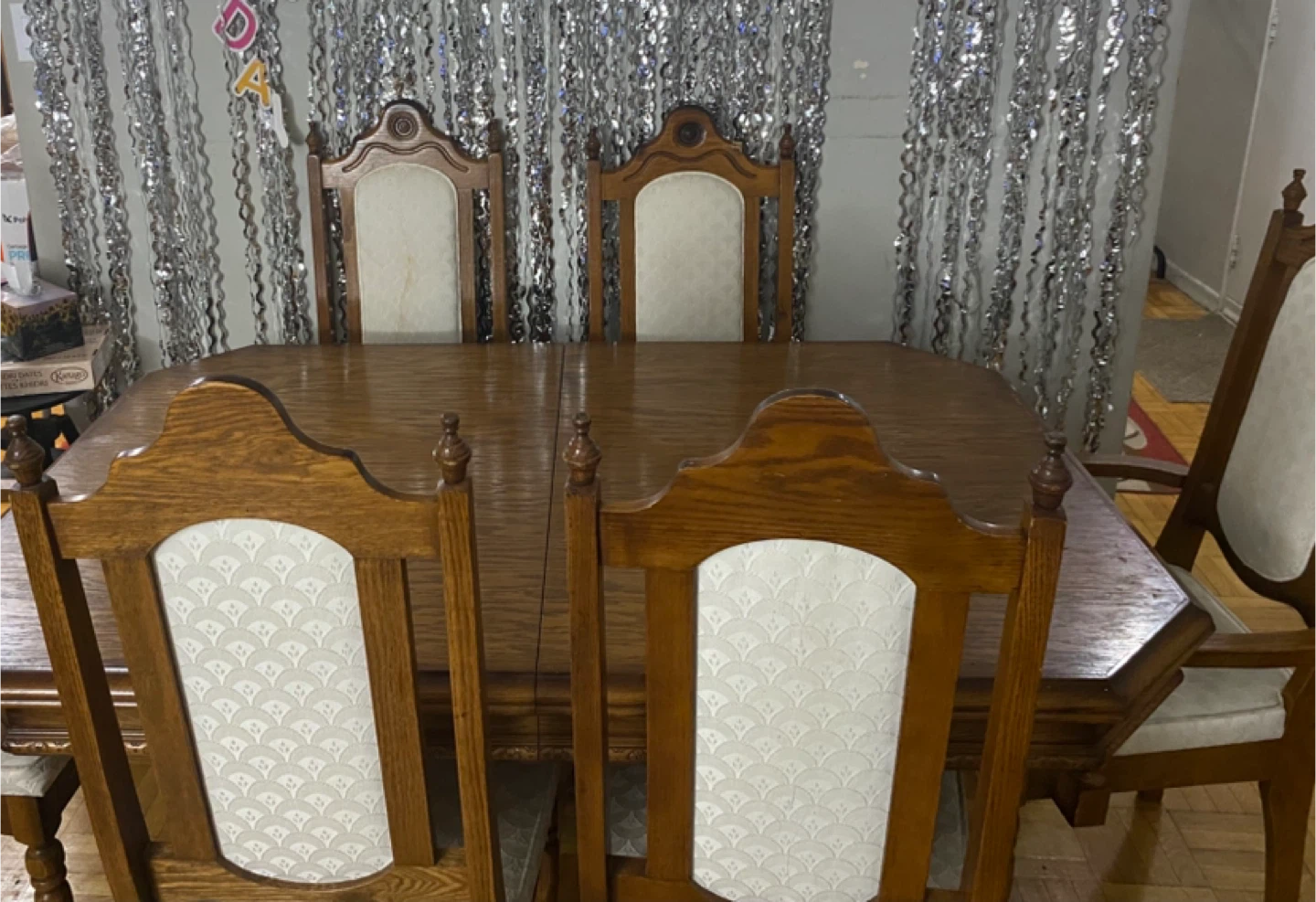 Solid Wood Dining Table with 6 Chairs - photo 3