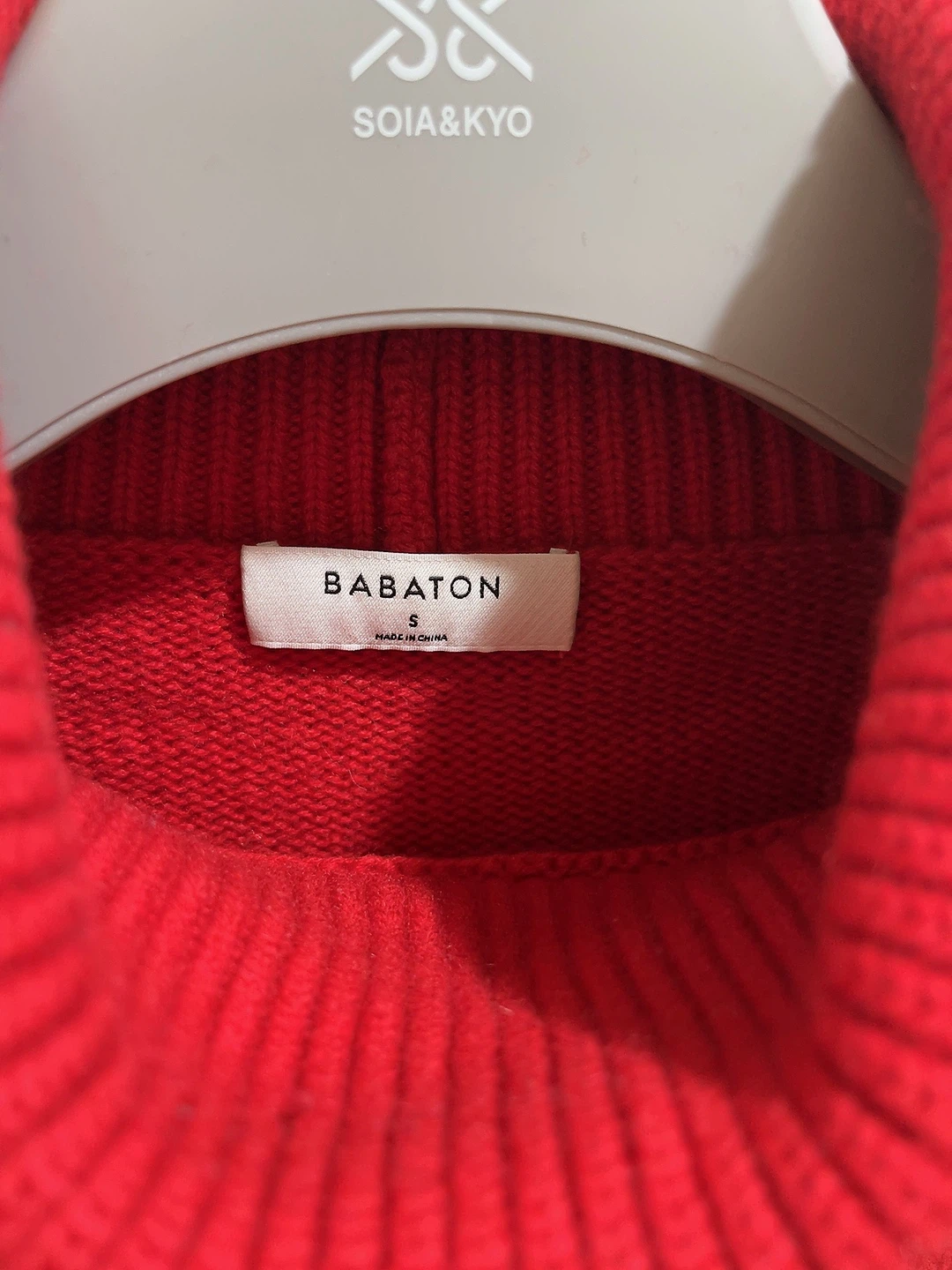 Babaton Red Turtleneck Sweater - photo 2