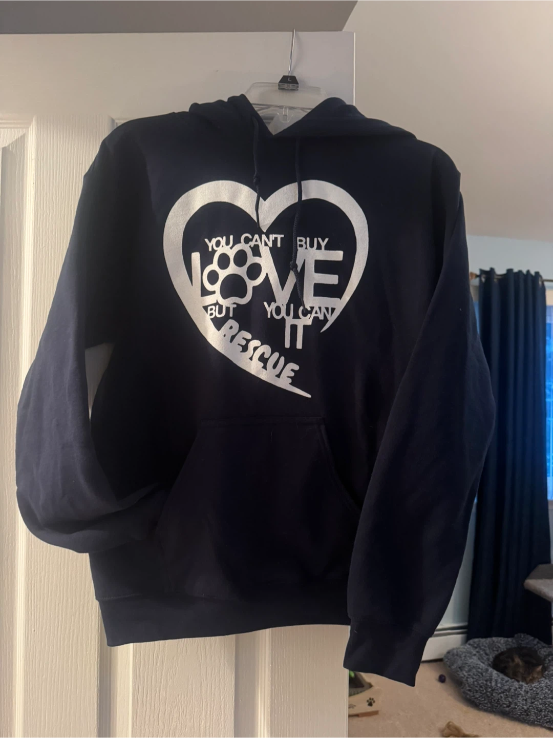 Hoodie navy all sizes available