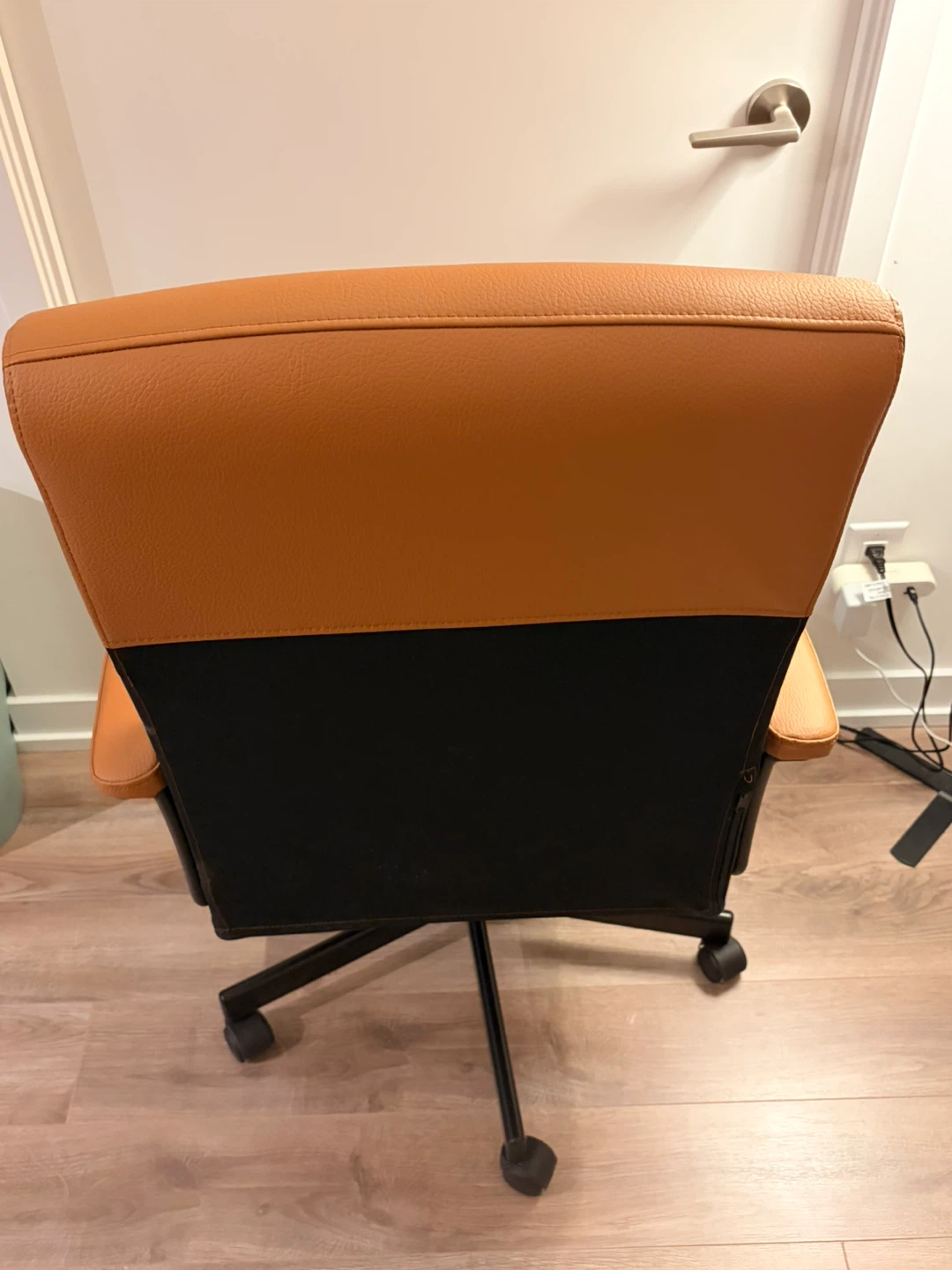 IKEA Millberget Brown Faux Leather Office Chair - photo 2