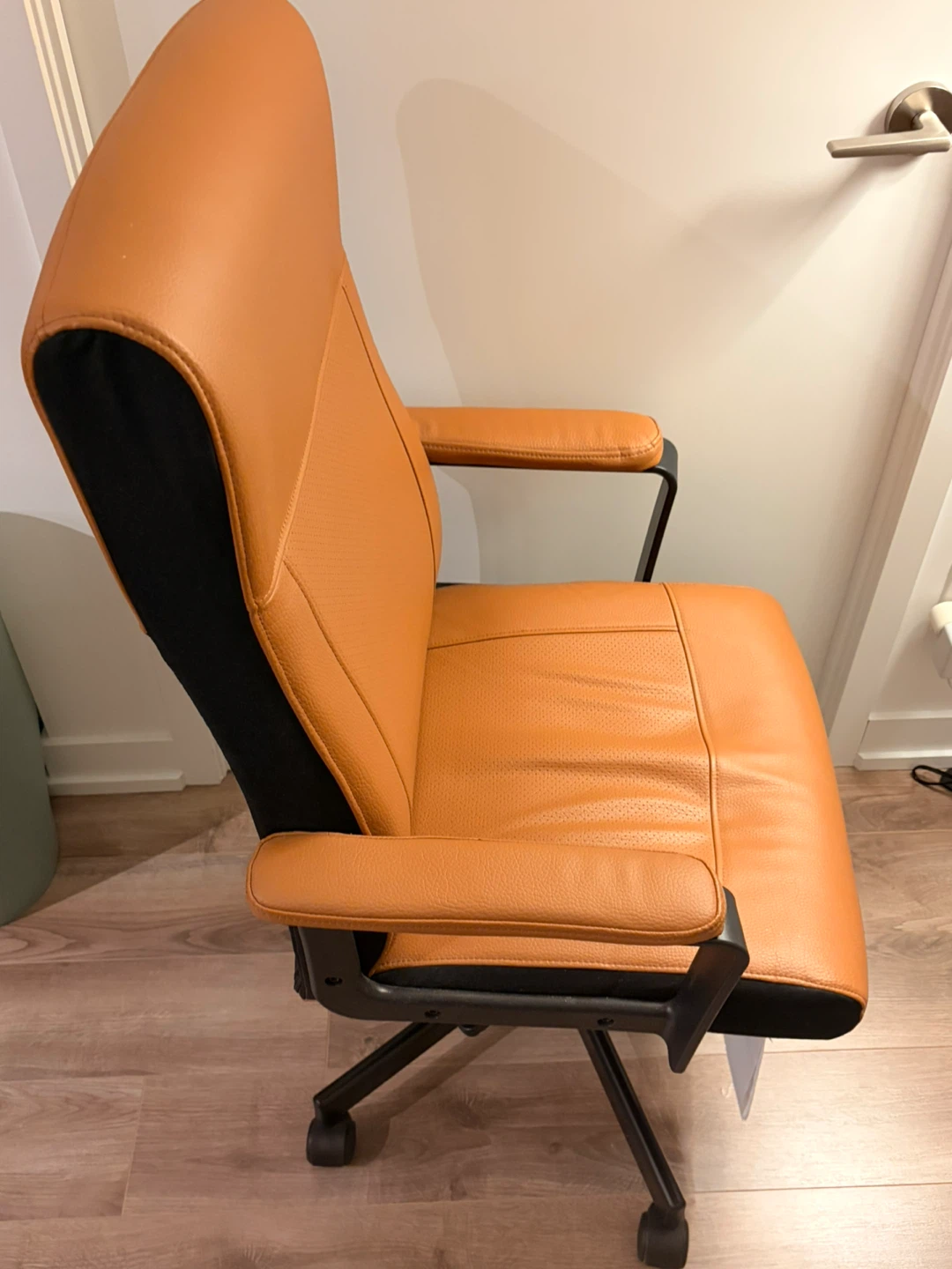 IKEA Millberget Brown Faux Leather Office Chair