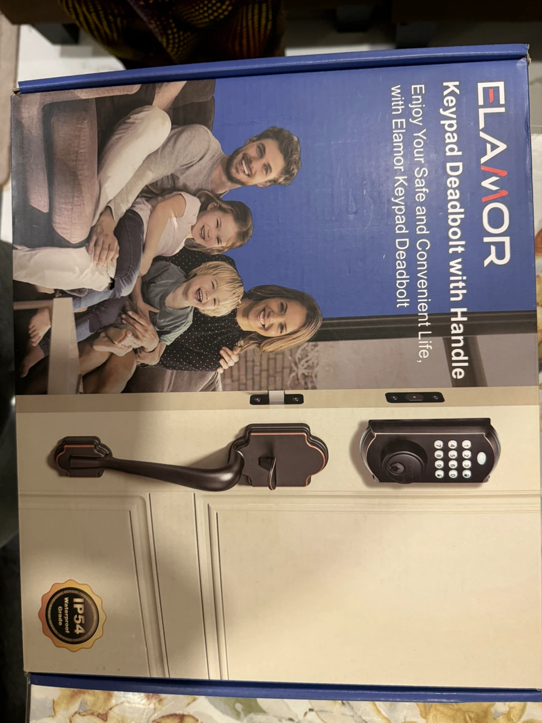 Elamor Keypad Deadbolt with Handle Smart Lock - photo 4