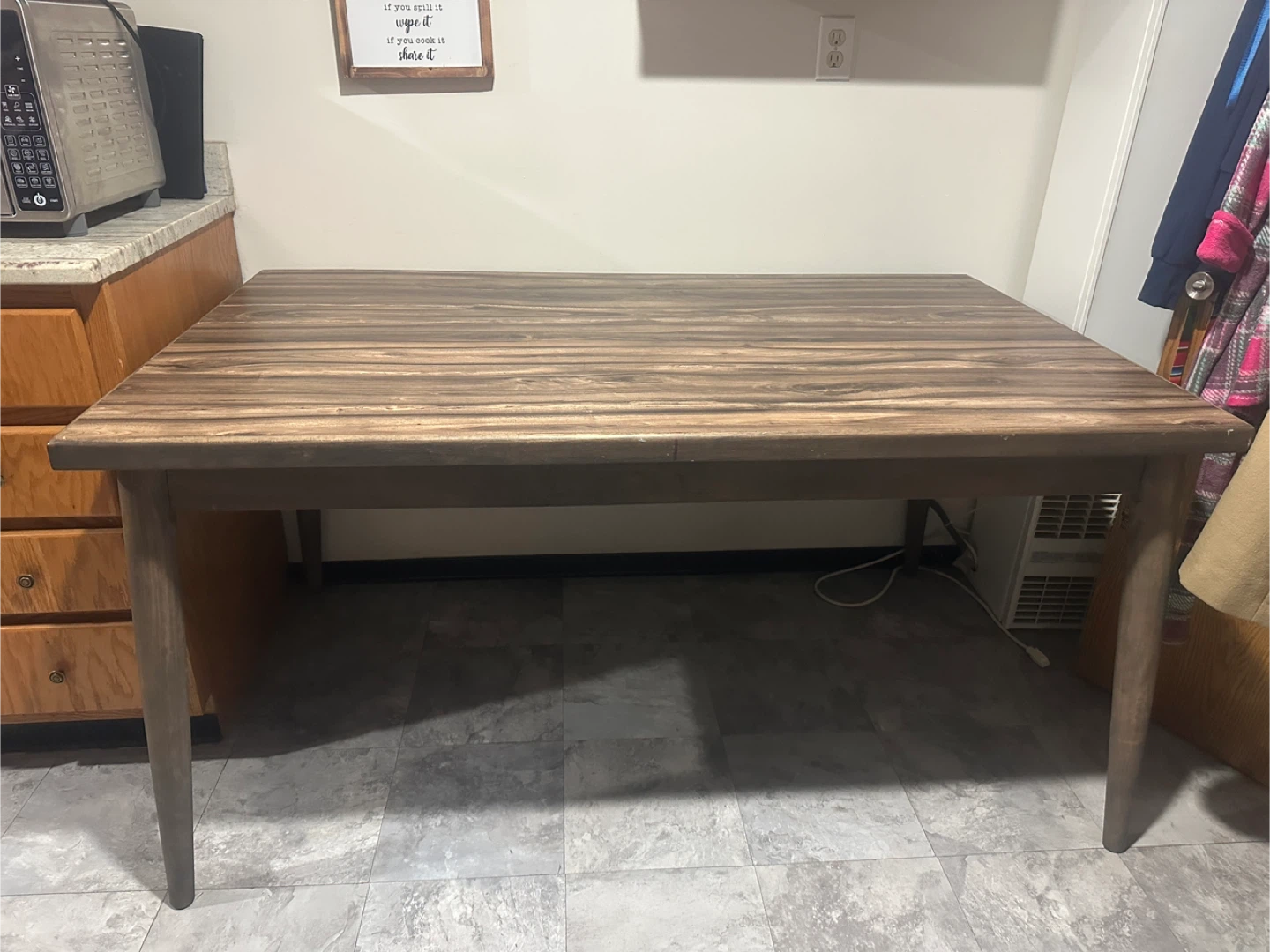 Modern Wood Dining Table / Desk – 58” – $85