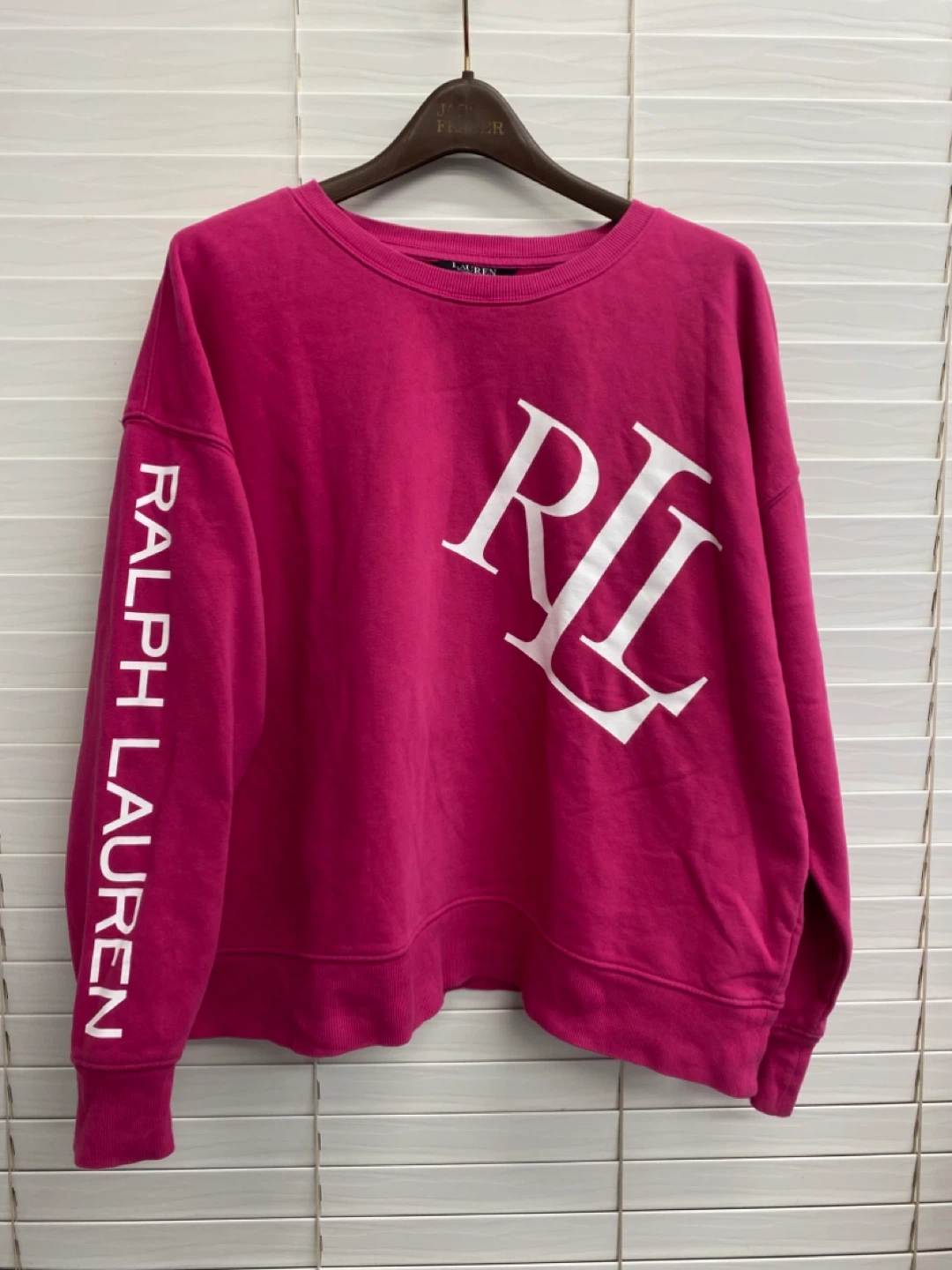Lauren Ralph Lauren Hot Pink Cropped Fit Sweater Women’s - XL