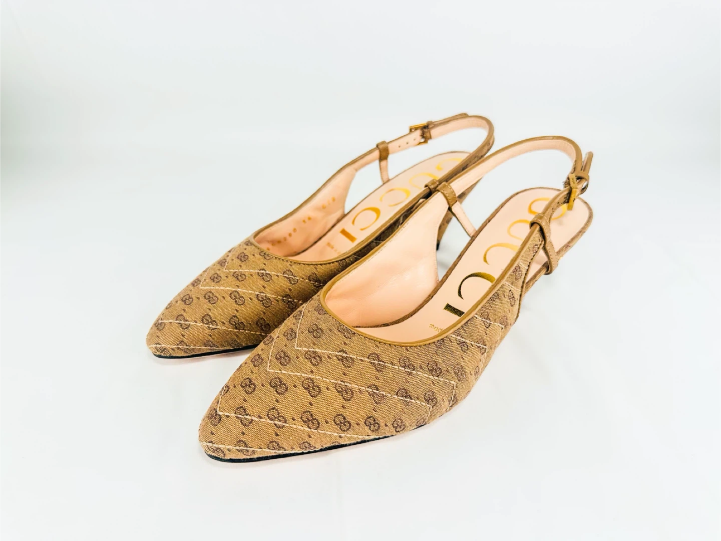 Gucci GG Marmont Backstrap Slingback Pumps 36 EU NIB - photo 4