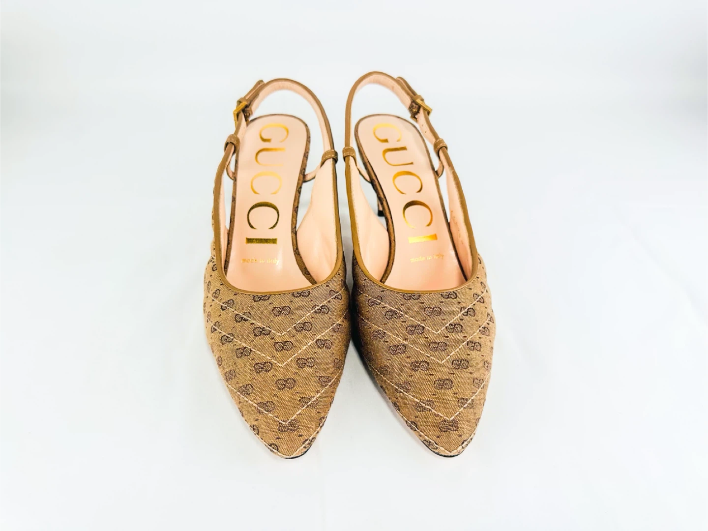 Gucci GG Marmont Backstrap Slingback Pumps 36 EU NIB - photo 3