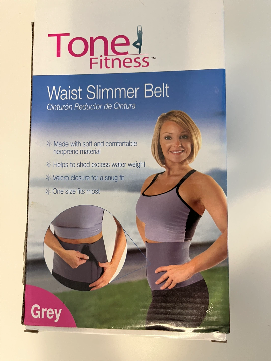 Tone Fitness Waist Slimmer Belt - Grey