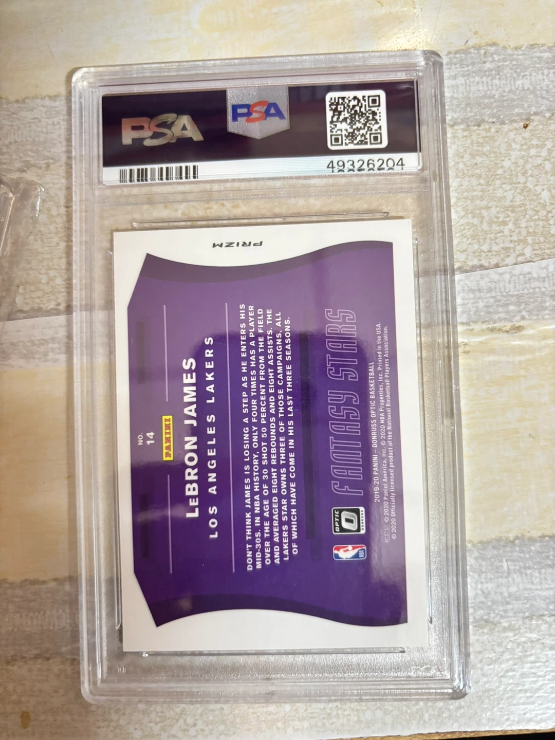 LeBron James PSA 10 Fantasy Stars Purple - photo 2