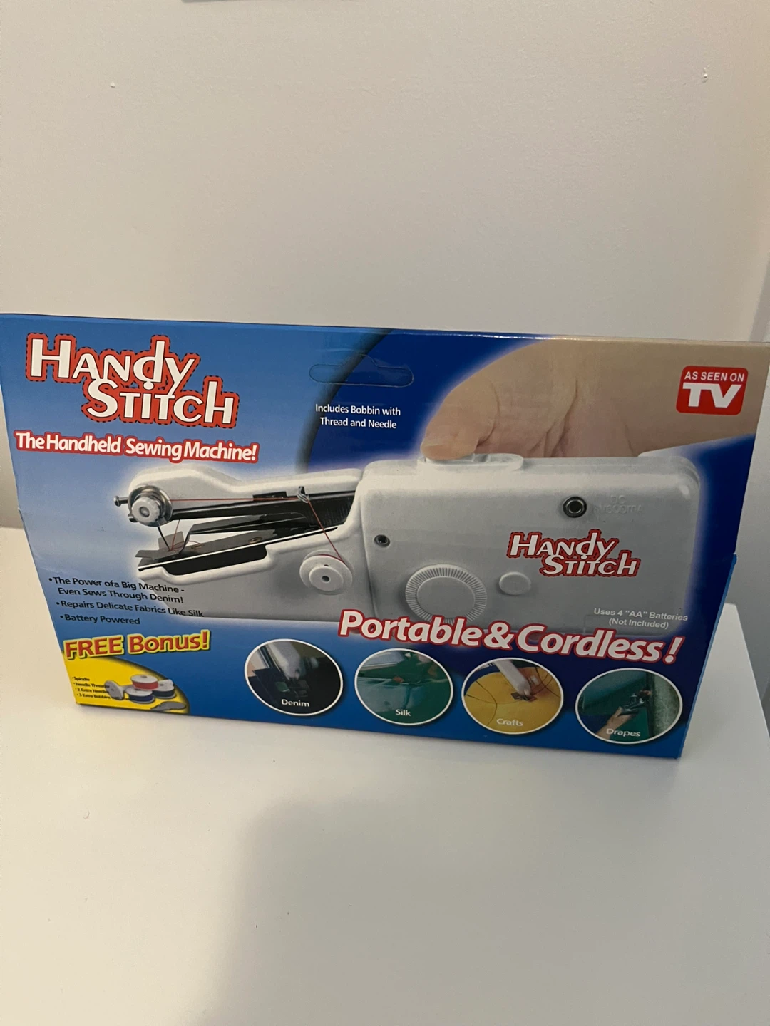 Handy Stitch Portable and Cordless Handheld Sewing Machine