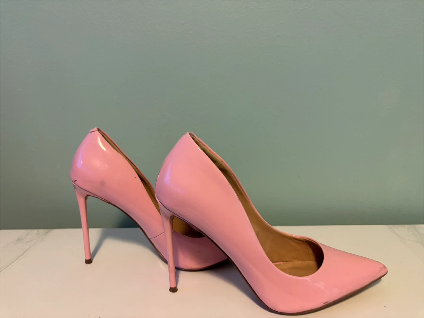 Steve Madden Pink Patent Leather Stilettos