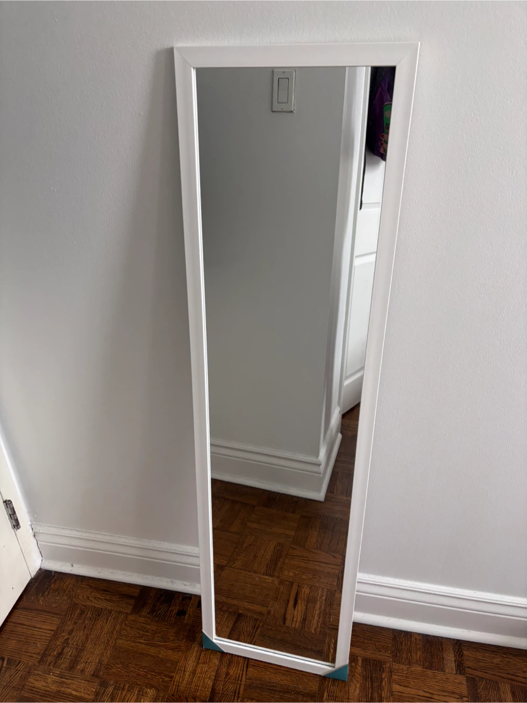 Ikea LILJETRÄD Mirror, white, 30x115 cm
