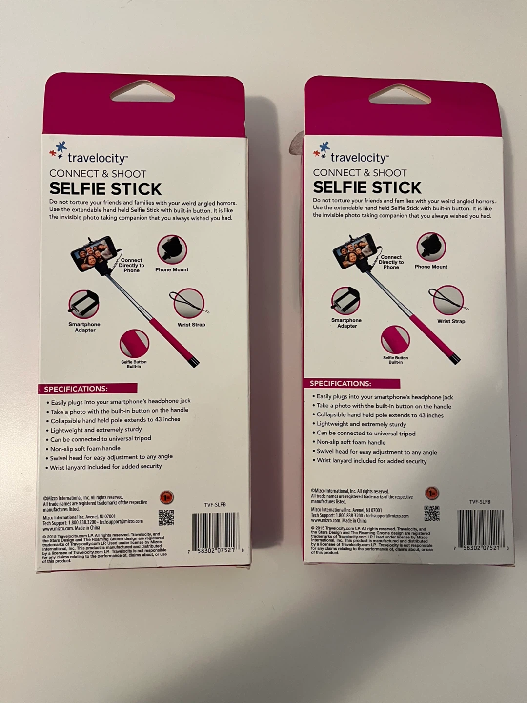 Travelocity Connect & Shoot Selfie Stick - Pink - photo 2