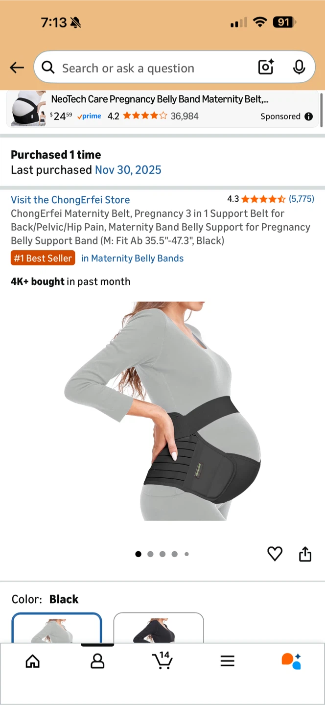 New! Maternity pregnancy belly support belt - photo 2