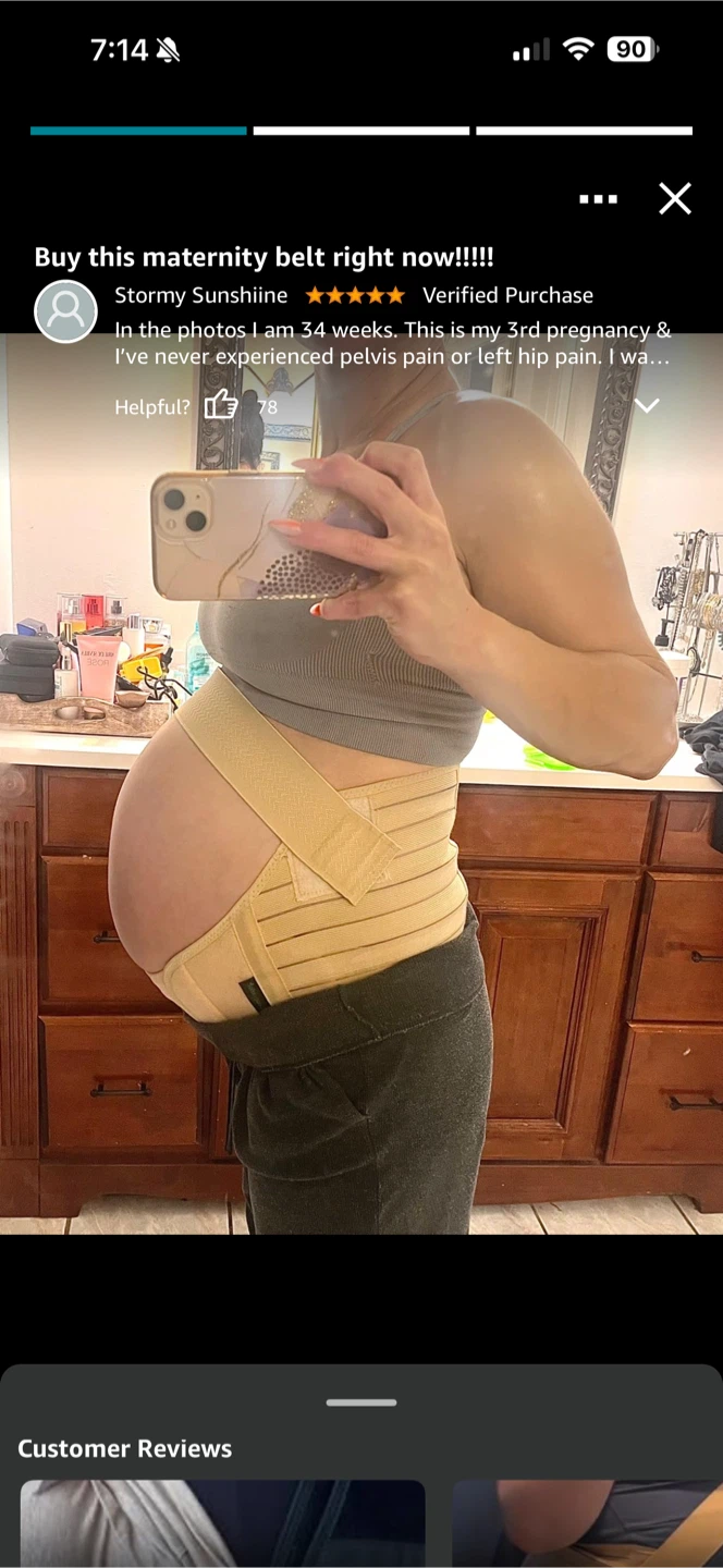New! Maternity pregnancy belly support belt - photo 4
