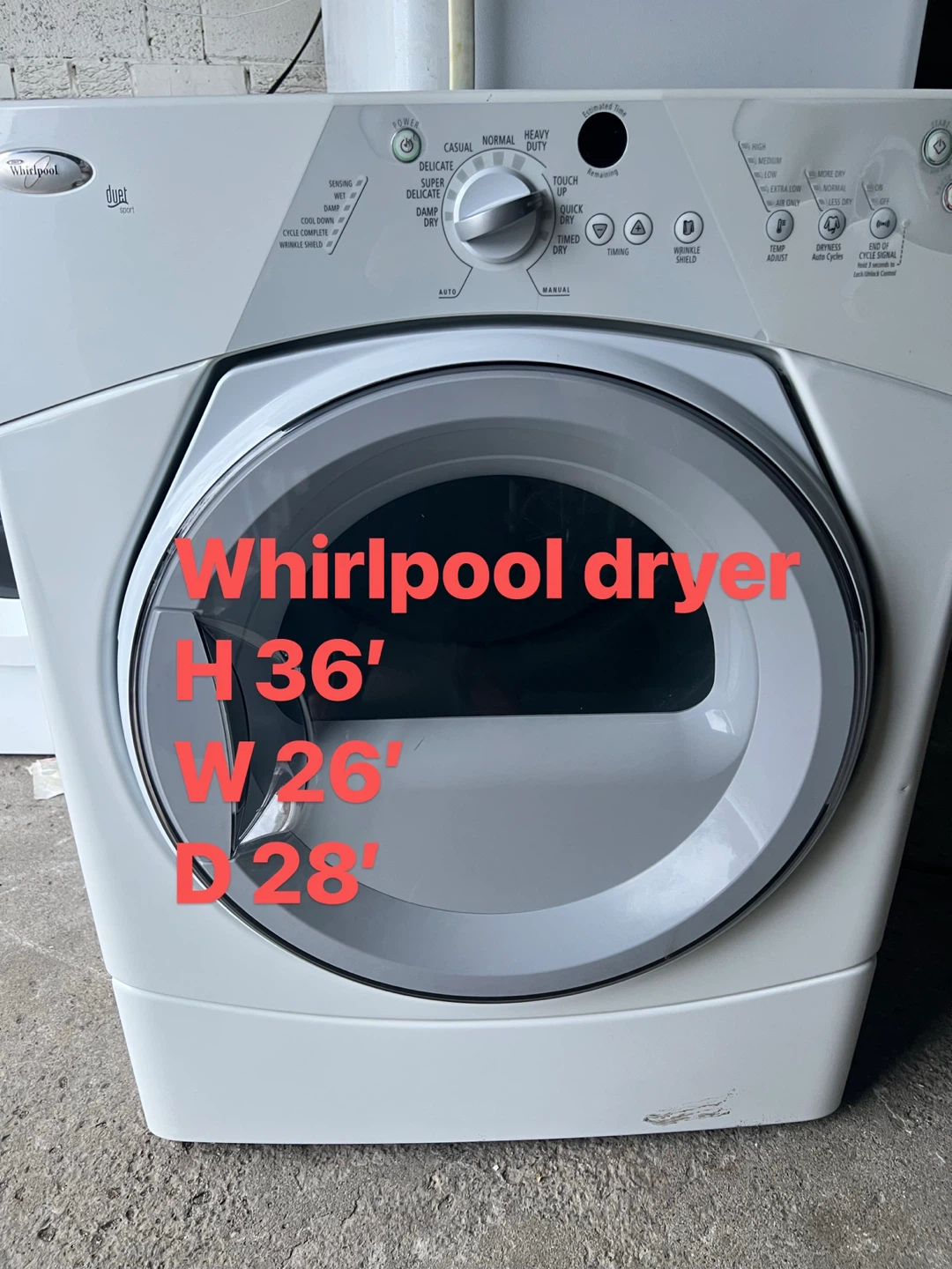Good condition whirlpool dryer $160