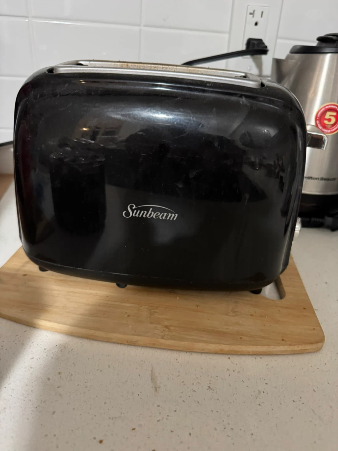 Hamilton Beach Stainless Steel Electric Kettle & Sunbeam Toaster