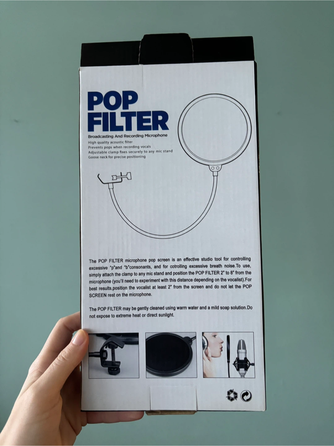 Neewer Pop Filter for Broadcasting and Recording Microphones - photo 2