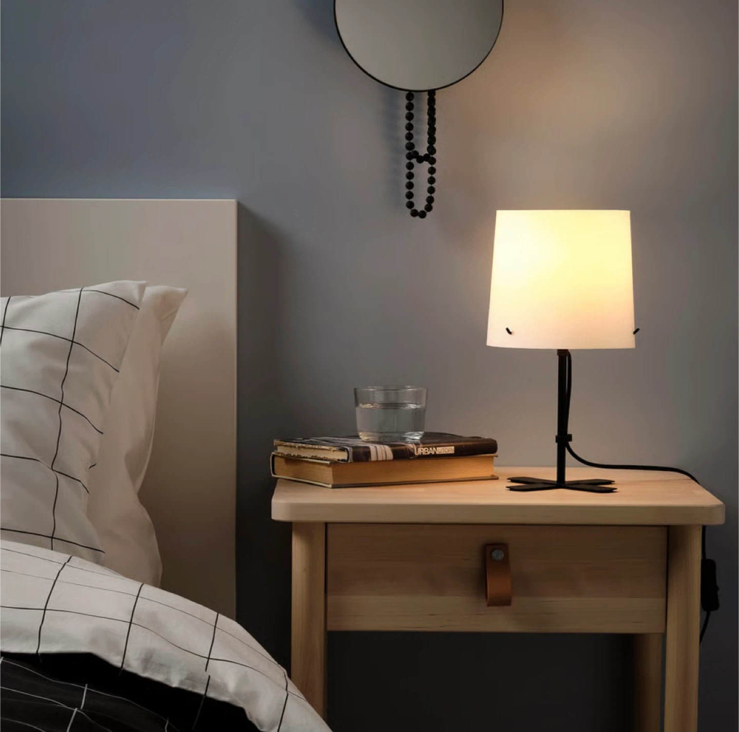 IKEA BARLAST Table lamp, black/white, 31 cm - photo 3