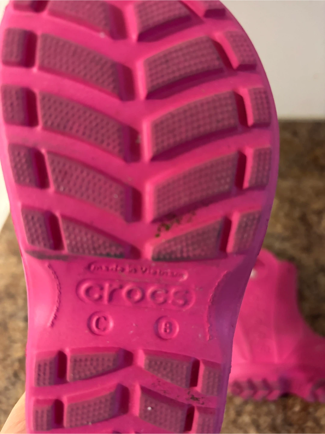 Pink Crocs Rain Boots -size 8 - photo 3