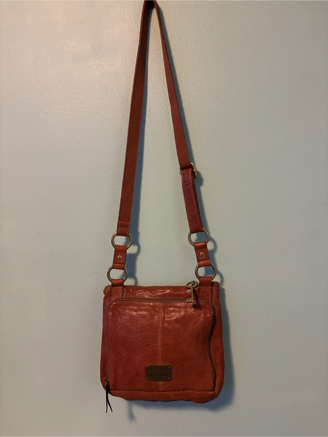 Fossil Leather Crossbody Bag