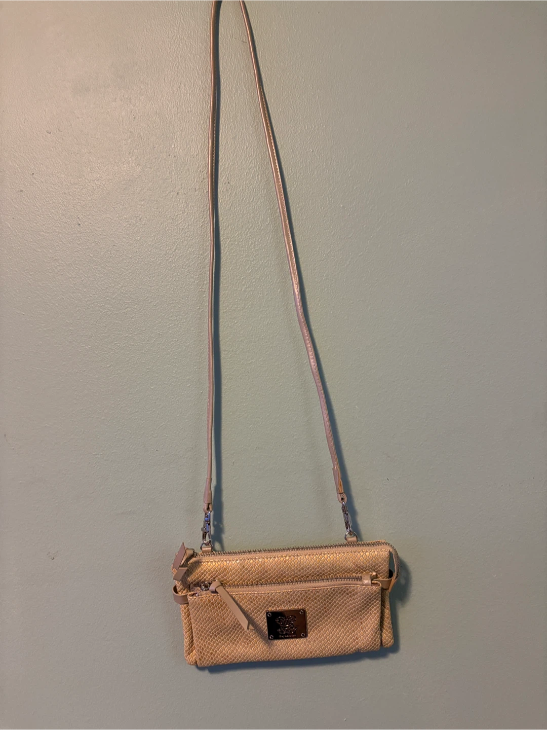 Vera Bradley Crossbody Bag - Tan Textured