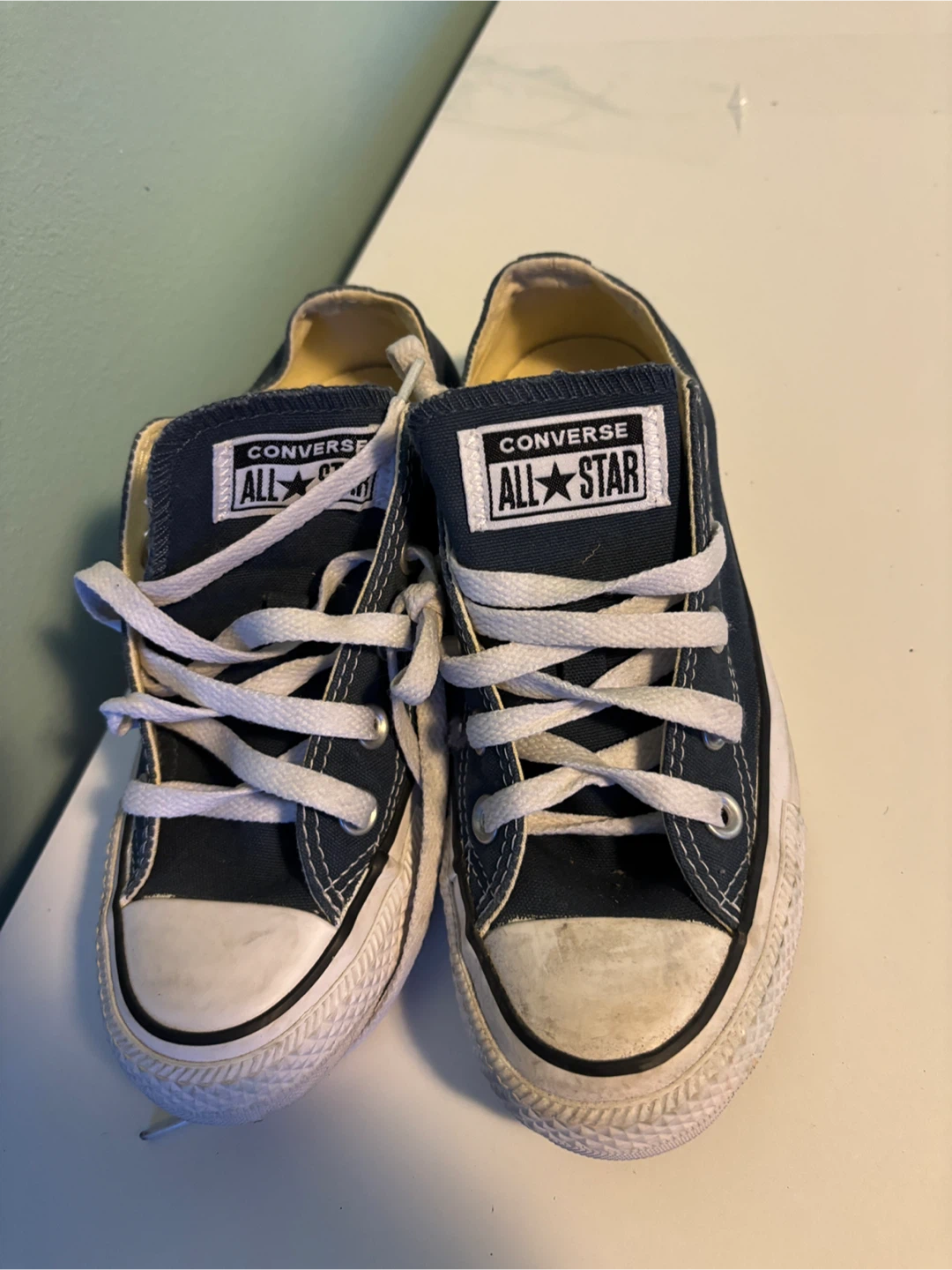 Converse All Star Low Top Shoes - Navy - Youth Size 3 - photo 2