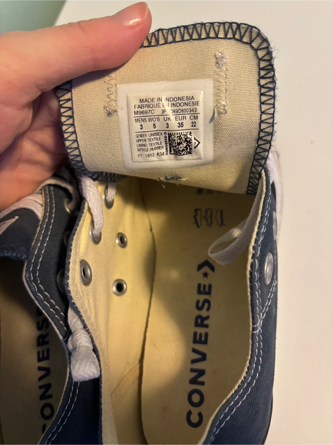 Converse All Star Low Top Shoes - Navy - Youth Size 3 - photo 3