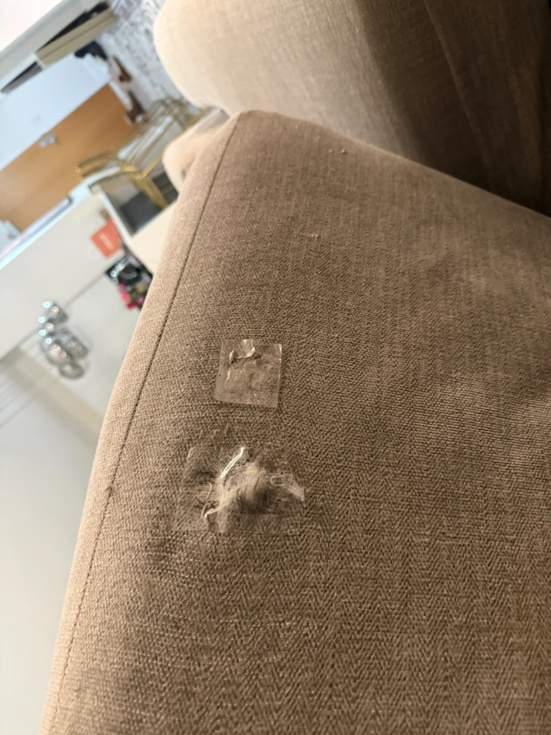 Light Gray Loveseat Sofa - photo 5