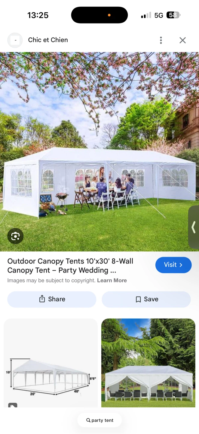BEST PARTY TENT PT-1030-5 Outdoor Canopy Tent - photo 2