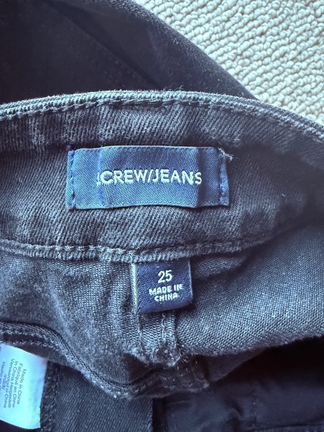 J.Crew Jeans Black Flare Size 25 - photo 4