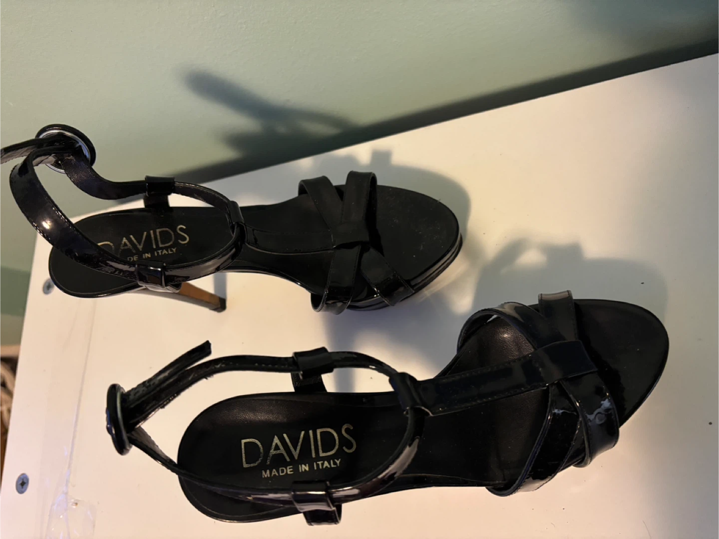 Davids Black Patent Heels - Size 35.5 - photo 2