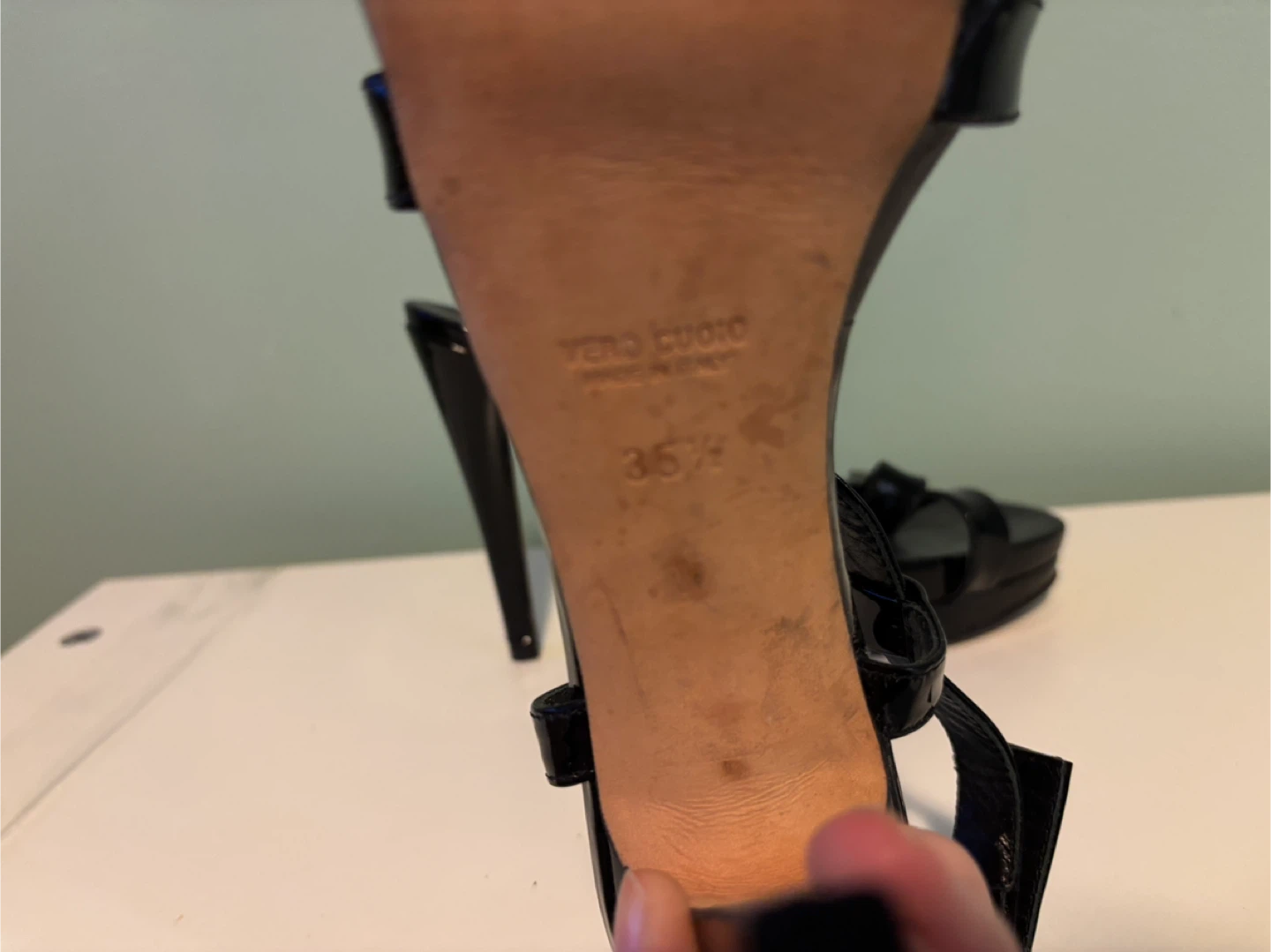 Davids Black Patent Heels - Size 35.5 - photo 3