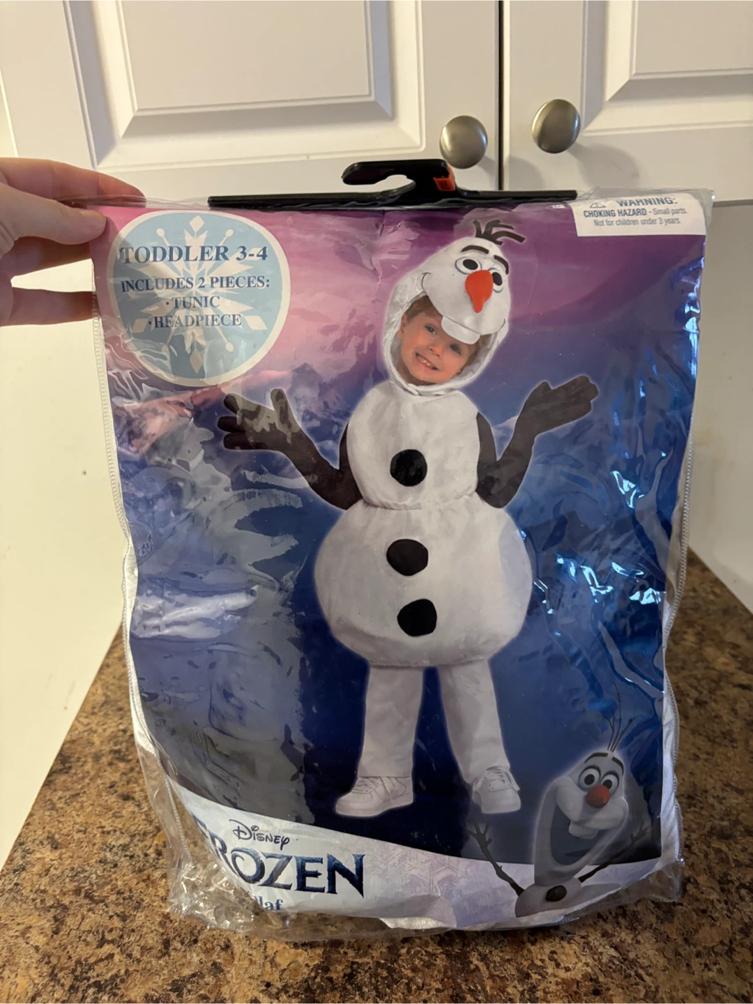 Disney Frozen Olaf Toddler Costume 3-4 Years