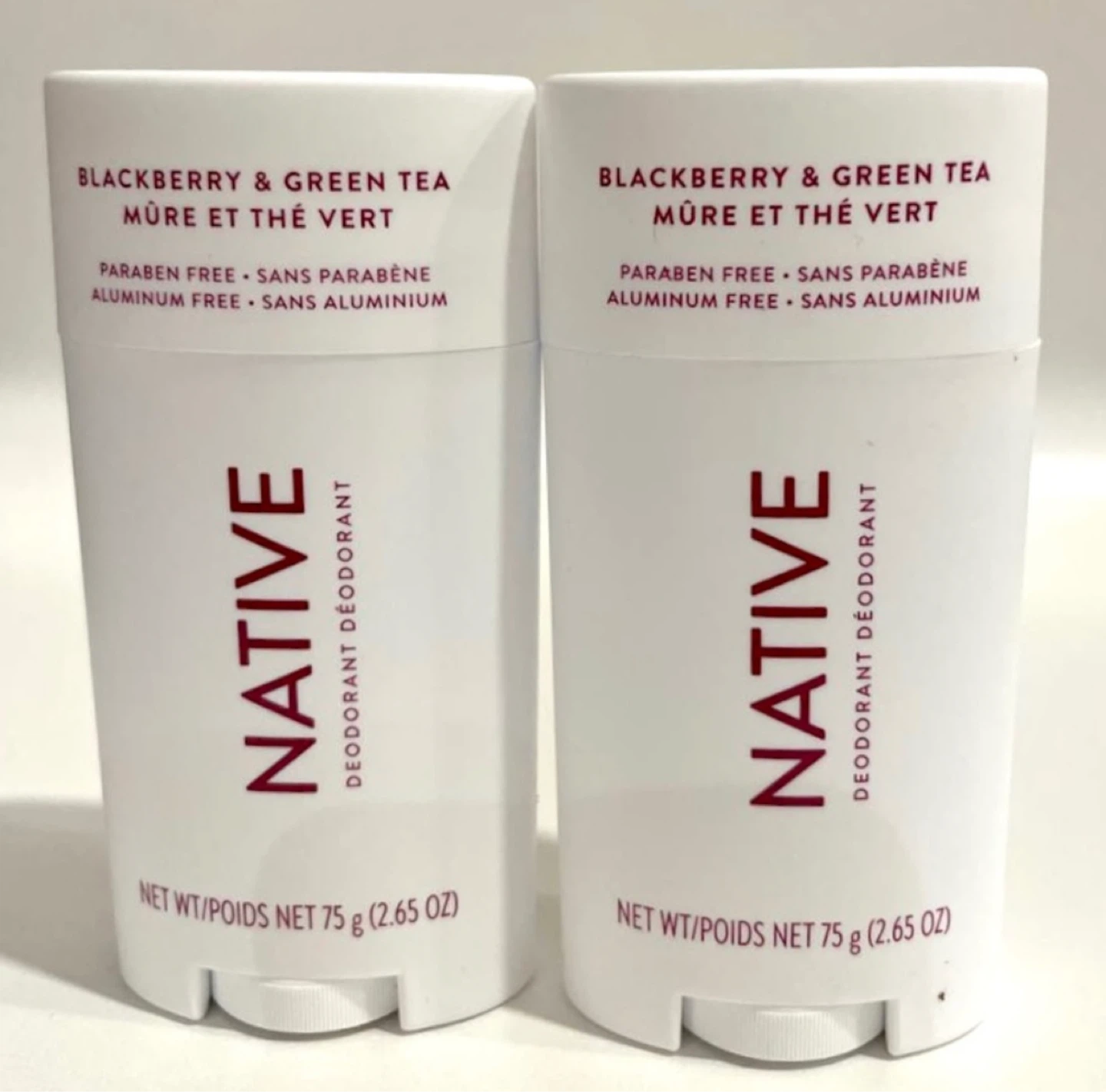 New NATIVE Blackberry & Green Tea Deodorant