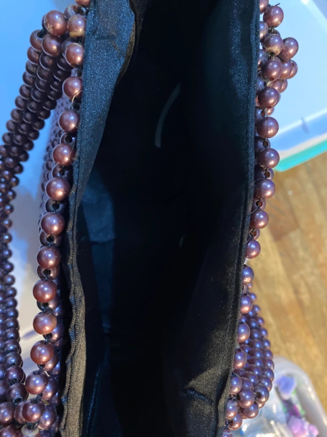 Beaded Handbag and Silver Clutch Purse - photo 4