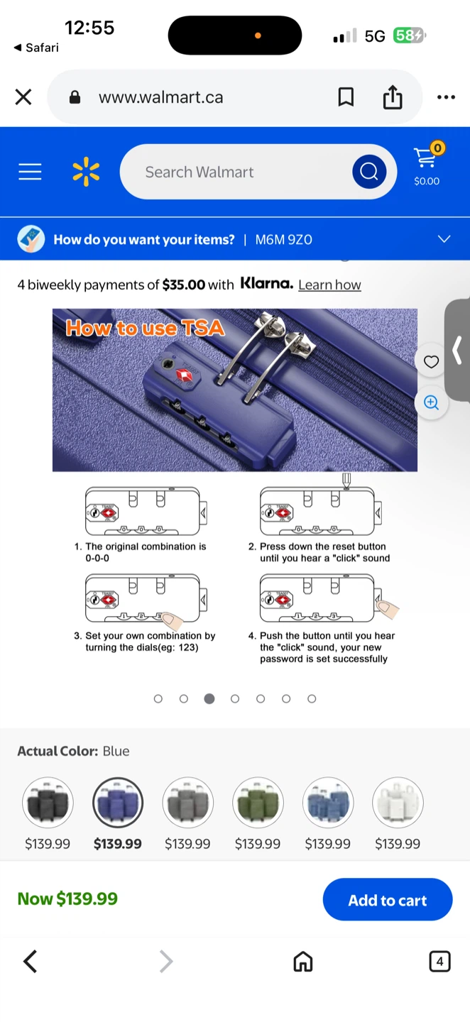 Blue Luggage Set - photo 2